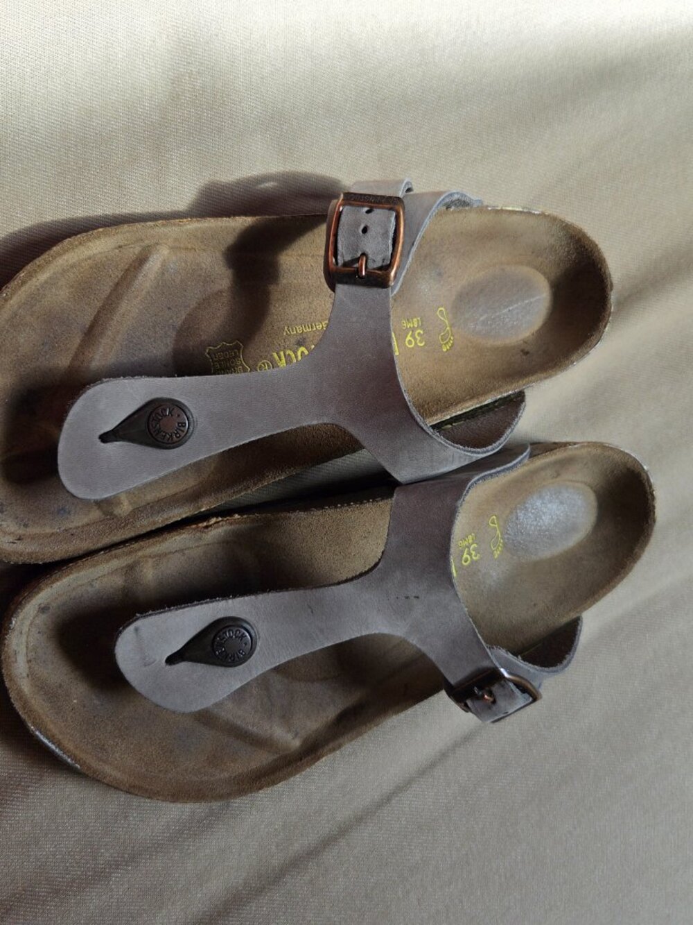 BIRKENSTOCK Grey Gizeh Strappy Sandal - Picture 2 of 6